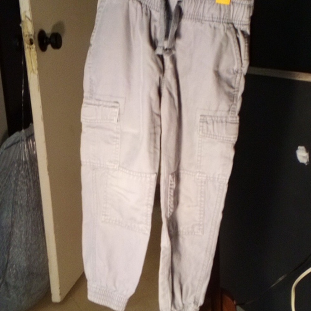 Gray Cargo Joggers